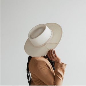 GIGI PIP BRE STRAW PORK PIE - IVORY